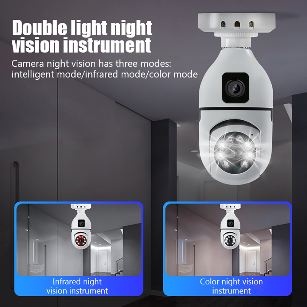 4MP V380/Yoosee Dual Lens E27  - Home Security Land บทวิจารณ์และราคา