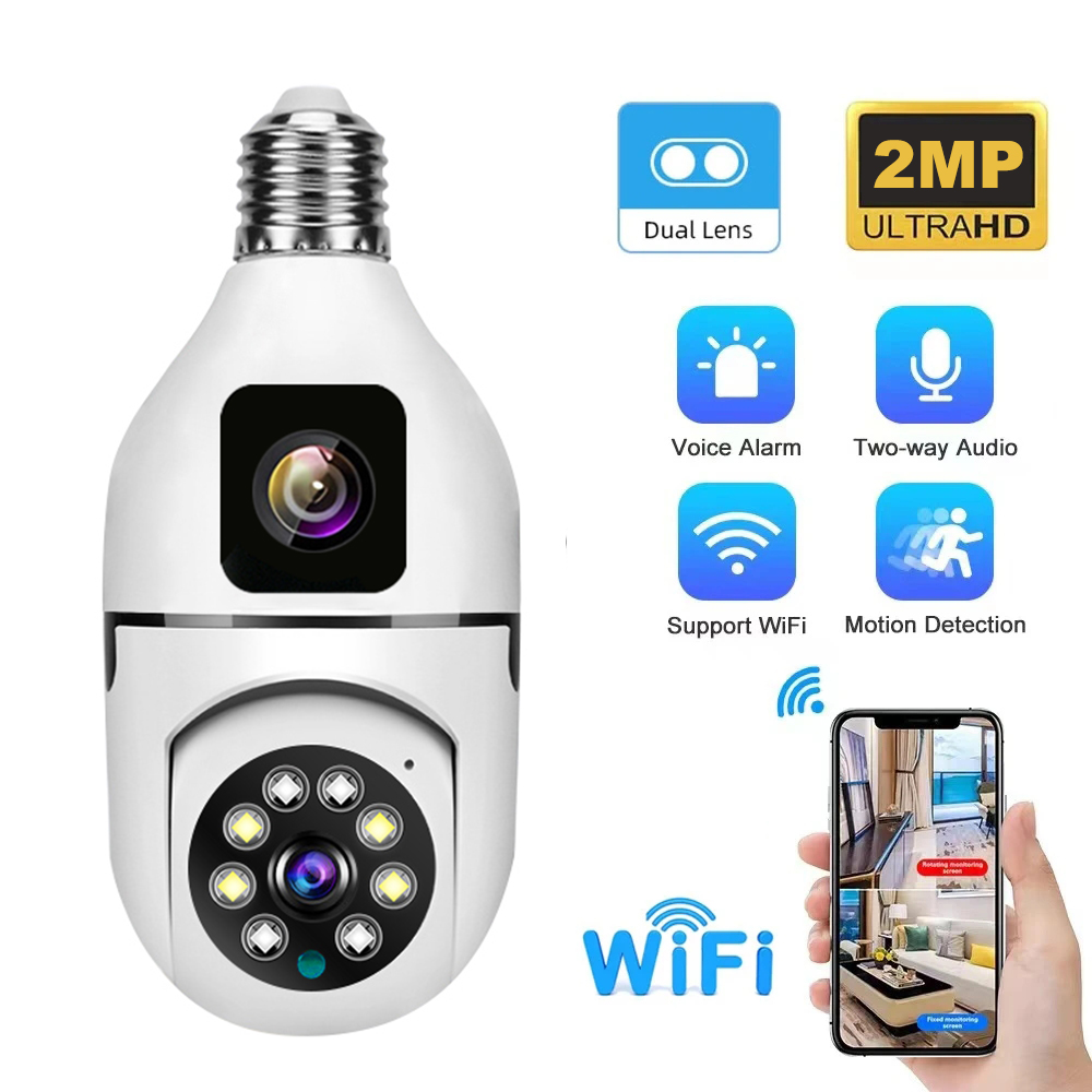 4MP V380/Yoosee Dual Lens E27  - Home Security Land บทวิจารณ์และราคา