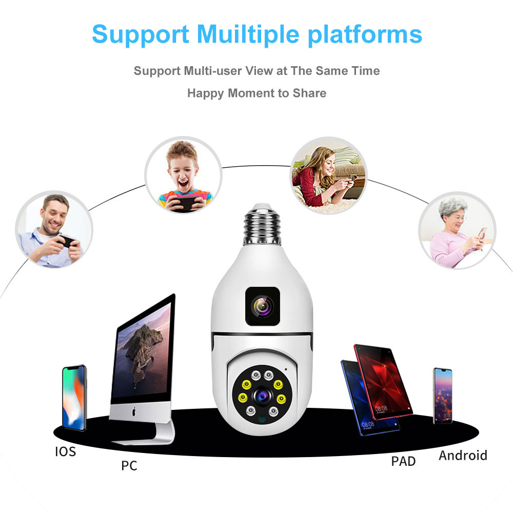 4MP V380/Yoosee Dual Lens E27  - Home Security Land บทวิจารณ์และราคา