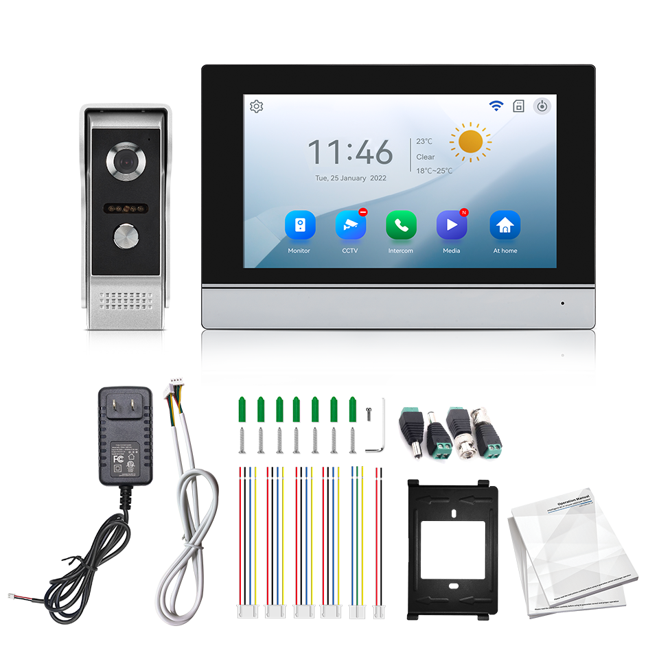 7Inch IPS Screen 2MP  Tuya Rem - Home Security Land บทวิจารณ์และราคา
