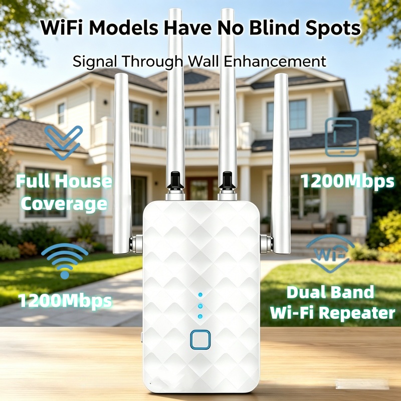 1200Mbps WiFi Repeater Wireles - Home Security Wireless บทวิจารณ์และราคา