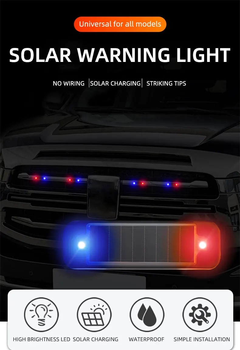 Mini LED Solar Power Car Warni - Home Security Wireless บทวิจารณ์และราคา