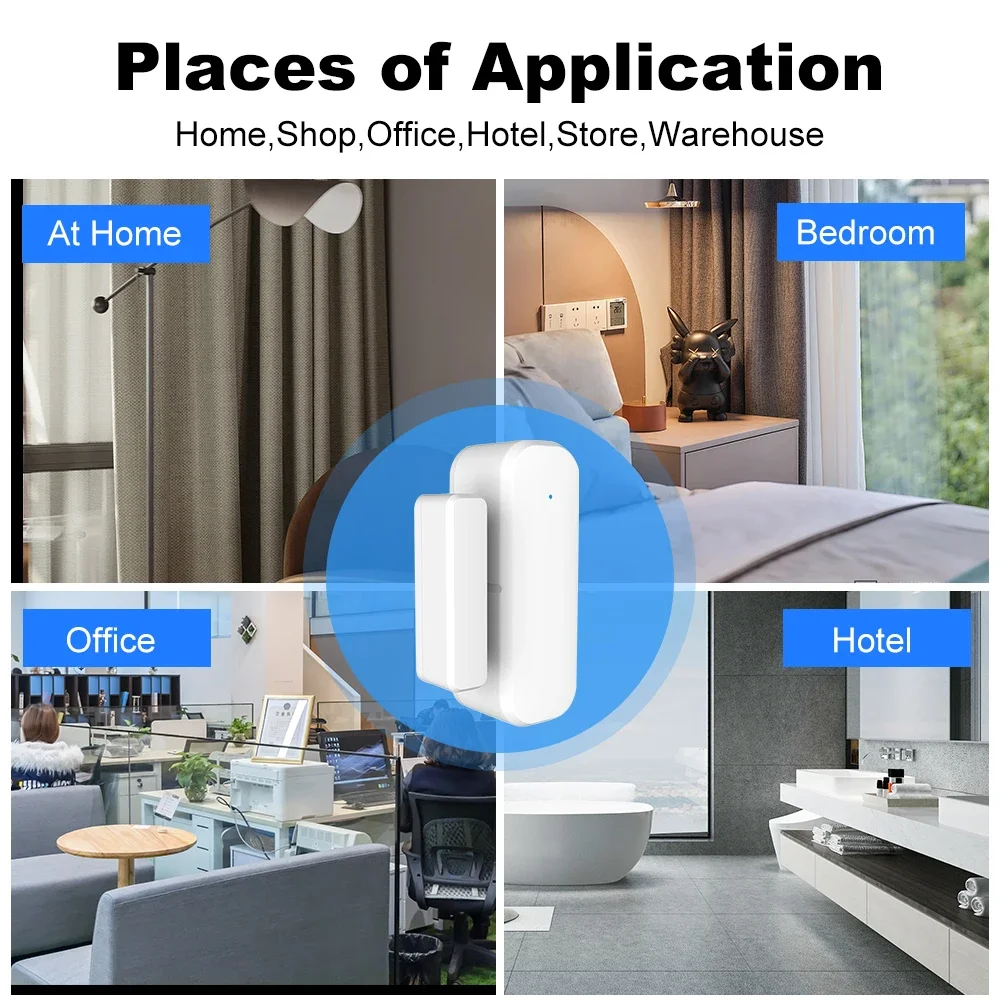 ZigBee Door Window Sensor Wire - Home Security With Ai บทวิจารณ์และราคา
