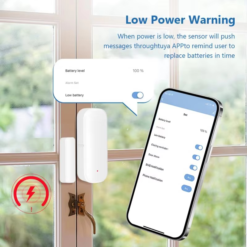 ZigBee Door Window Sensor Wire - Home Security With Ai บทวิจารณ์และราคา