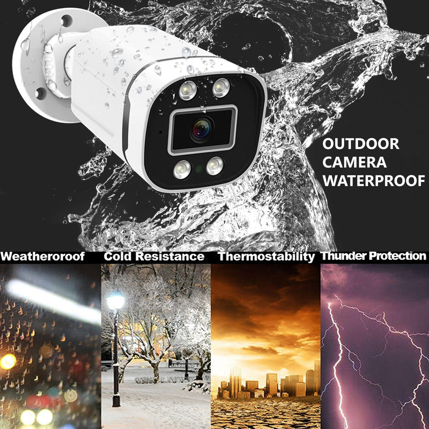 4CH 8CH AHD 2MP 5MP AHD Outdoo - Home Security And Cctv บทวิจารณ์และราคา