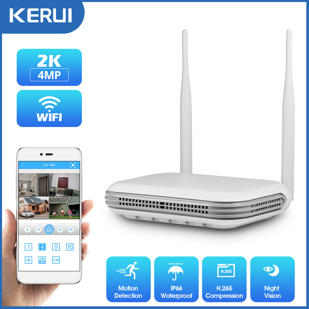 KERUI 2K 4MP Outdoor Full HD S - Nvr Kit 8 Channel บทวิจารณ์และราคา