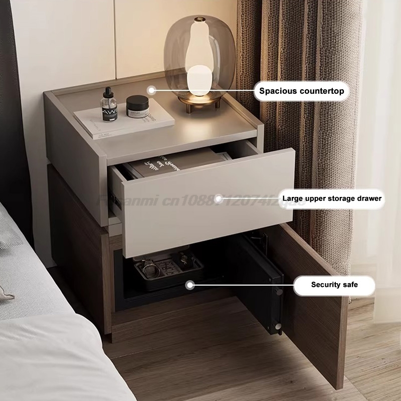 Italian Minimalist Nightstand  - Home Security Units บทวิจารณ์และราคา