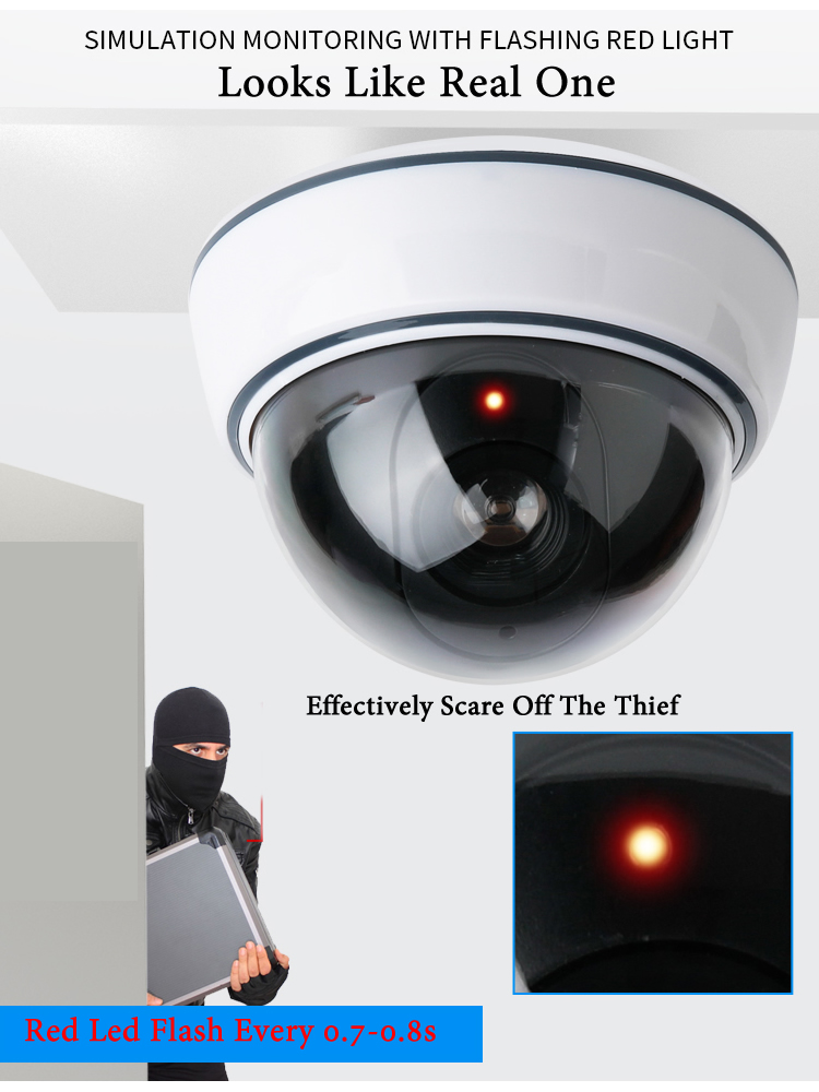 Creative Black/White Fake Dome - Home Security And Cctv บทวิจารณ์และราคา